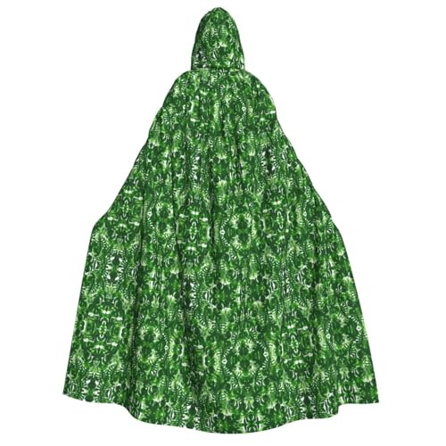 Monstera Deliciosa Bananenpalme Kapuzenumhang für Erwachsene - Unisex Perfekt für Cosplay, Weihnachten, Halloween, Ostern, Karneval, Maskerade von SamLng