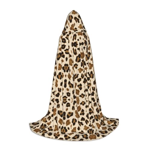 SamLng Animal Leopard Hooded Cloak for Teens - Role-Play Costume Cloak - Perfect for Christmas, Halloween, Carnival Party von SamLng