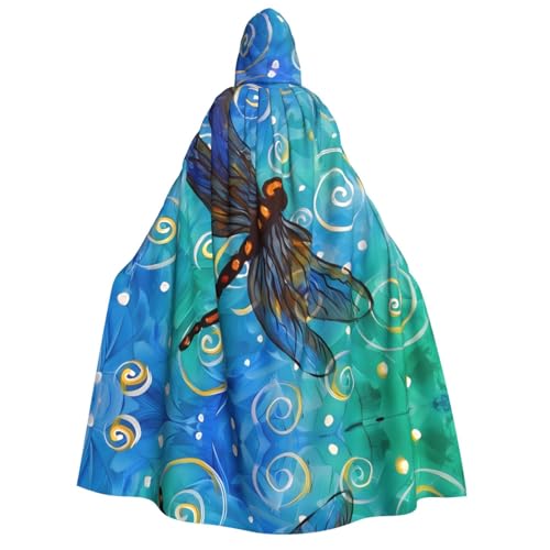SamLng Blauer Libellen-Umhang mit Kapuze – Erwachsenenkostüm für Damen und Herren, Rollenspiel-Kostüm – perfekt für Halloween, Ostern, Karneval und Partys SamLng Blauer Libellen-Umhang mit Kapuze – Erwachsenenkostüm für Damen und Herren, Rollenspiel-Kostüm – perfekt für Halloween, Ostern, Karneval und Partys von SamLng