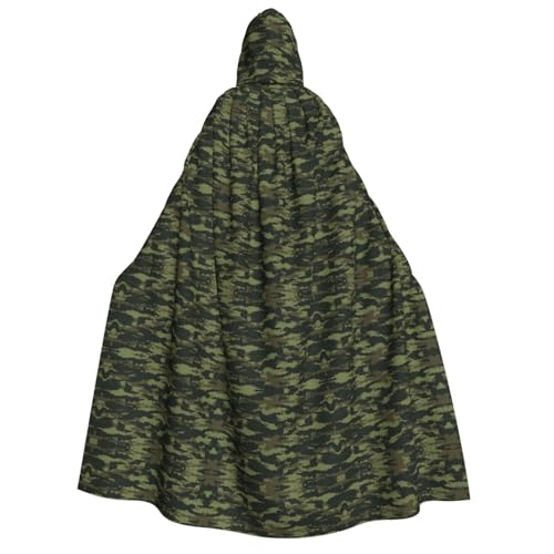 SamLng Camouflage-Kapuzenumhang für Erwachsene, Unisex, perfekt für Cosplay, Weihnachten, Halloween, Ostern, Karneval, Maskerade von SamLng