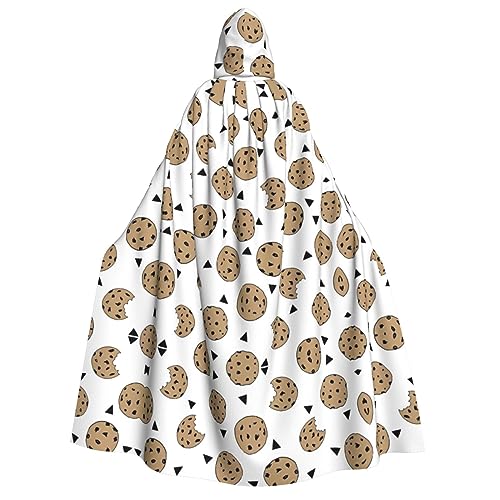SamLng Cookies Food Schokoladenkekse Kapuzenumhang – Erwachsene Damen Herren Rollenspiel-Kostüm – perfekt für Halloween, Ostern, Karneval und Partys SamLng Cookies Food Schokoladenkekse Kapuzenumhang – Erwachsene Damen Herren Rollenspiel-Kostüm – perfekt für Halloween, Ostern, Karneval und Partys von SamLng