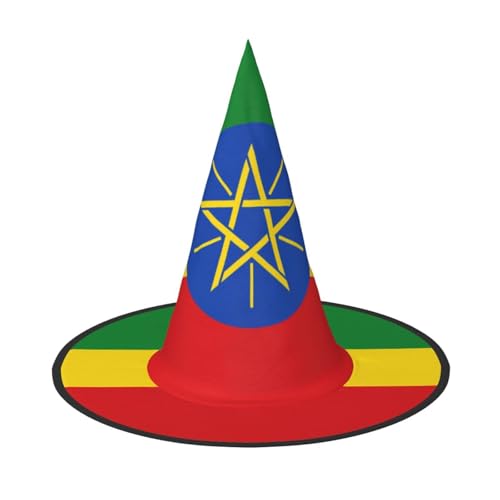 SamLng Flagge Äthiopiens Halloween Hexenhut für Erwachsene Partyhut Maskerade Karneval Cosplay Spitze Horn Dekoration Cap SamLng Flagge Äthiopiens Halloween Hexenhut für Erwachsene Partyhut Maskerade Karneval Cosplay Spitze Horn Dekoration Cap von SamLng