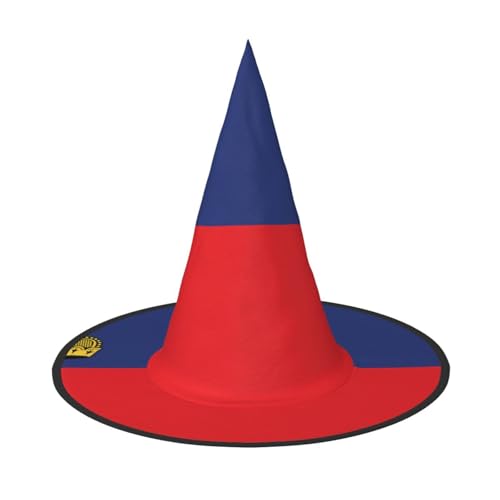 SamLng Flagge Liechtensteins Halloween Hexenhut für Erwachsene Partyhut Maskerade Karneval Cosplay Spitze Horn Dekoration Kappe SamLng Flagge Liechtensteins Halloween Hexenhut für Erwachsene Partyhut Maskerade Karneval Cosplay Spitze Horn Dekoration Kappe von SamLng