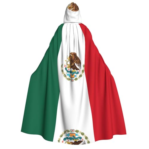 SamLng Flagge Mexiko Kapuzenumhang Erwachsene - Universal Rollenspiel Kostüm Cosplay Umhang Robe - Perfekt für Halloween, Ostern, Karneval SamLng Flagge Mexiko Kapuzenumhang Erwachsene - Universal Rollenspiel Kostüm Cosplay Umhang Robe - Perfekt für Halloween, Ostern, Karneval von SamLng
