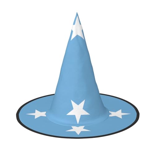 SamLng Flagge Mikronesiens Halloween Hexenhut für Erwachsene Partyhut Maskerade Karneval Cosplay Spitze Horn Dekoration Cap SamLng Flagge Mikronesiens Halloween Hexenhut für Erwachsene Partyhut Maskerade Karneval Cosplay Spitze Horn Dekoration Cap von SamLng