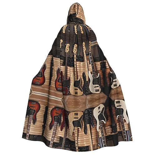SamLng Gitarre Bass Musik Musikinstrumente Kapuzenumhang Erwachsene - Universal Rollenspiel Kostüm Cosplay Umhang Robe - Perfekt für Halloween, Ostern, Karneval SamLng Gitarre Bass Musik Musikinstrumente Kapuzenumhang Erwachsene - Universal Rollenspiel Kostüm Cosplay Umhang Robe - Perfekt für Halloween, Ostern, Karneval von SamLng