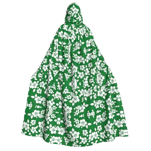 SamLng Hawaii Flower Hooded Cloak for Adults - Unisex Perfect for Cosplay, Christmas, Halloween, Easter, Carnival, Masquerade von SamLng