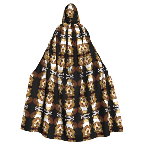SamLng Naughty Beaver Kapuzenumhang für Erwachsene - Bequemer und langlebiger Kapuzenumhang für Halloween, Ostern, Karneval, Weihnachten SamLng Naughty Beaver Kapuzenumhang für Erwachsene - Bequemer und langlebiger Kapuzenumhang für Halloween, Ostern, Karneval, Weihnachten von SamLng