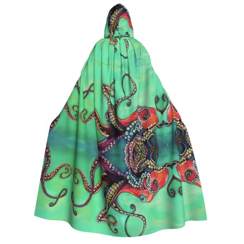 SamLng Niedlicher Oktopus-Kapuzenumhang – Erwachsenenkostüm für Damen und Herren, Rollenspiel-Kostüm – perfekt für Halloween, Ostern, Karneval und Partys SamLng Niedlicher Oktopus-Kapuzenumhang – Erwachsenenkostüm für Damen und Herren, Rollenspiel-Kostüm – perfekt für Halloween, Ostern, Karneval und Partys von SamLng