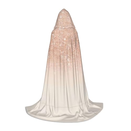 SamLng Rose-Gold Faux Glitter Hooded Cloak - Rollenspiel Kostüm für Teenager geeignet für Cosplay, Weihnachten, Halloween, Ostern, Karneval SamLng Rose-Gold Faux Glitter Hooded Cloak - Rollenspiel Kostüm für Teenager geeignet für Cosplay, Weihnachten, Halloween, Ostern, Karneval von SamLng