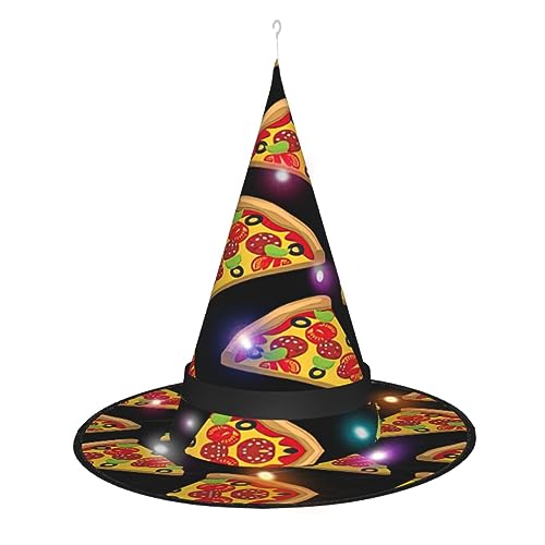 SamLng Tasty Pizza Hexenhut Zubehör - Frauen Halloween Maskerade Cosplay Verkleiden Party Weihnachten Festliche Anlässe von SamLng