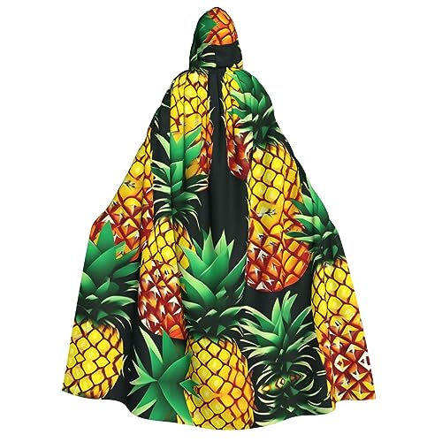 SamLng Tropische Früchte Ananas Kapuzenumhang für Erwachsene - Ideal für Cosplay, Weihnachten, Maskerade, Halloween, Ostern Karneval Partys von SamLng