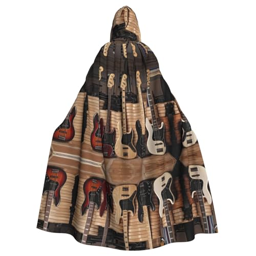 SamLng Umhang mit Kapuze für Gitarre, Bass, Musikinstrumente, für Erwachsene, Rollenspiel, Kostüm, Cosplay, perfekt für Weihnachten, Zauberer, Magier Motto-Partys SamLng Umhang mit Kapuze für Gitarre, Bass, Musikinstrumente, für Erwachsene, Rollenspiel, Kostüm, Cosplay, perfekt für Weihnachten, Zauberer, Magier Motto-Partys von SamLng