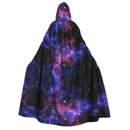 SamLng Universe Galaxy Star Space Kapuzenumhang für Erwachsene - Unisex Perfekt für Cosplay, Weihnachten, Halloween, Ostern, Karneval, Maskerade von SamLng