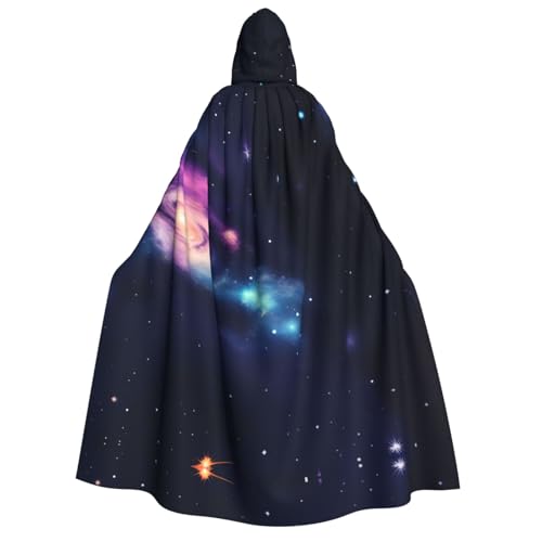 SamLng Universe Galaxy Weltraum Kapuzenumhang für Erwachsene - Ideal für Cosplay, Weihnachten, Maskerade, Halloween, Ostern Karneval Partys von SamLng