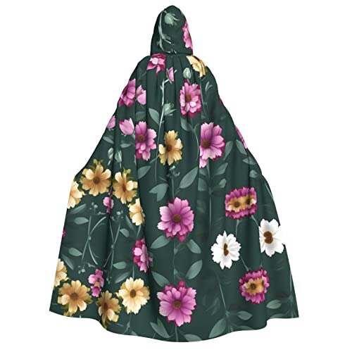 SamLng Wunderschöner lila Blumen-Kapuzenumhang – Erwachsenenkostüm für Damen und Herren, Rollenspiel-Kostüm – perfekt für Halloween, Ostern, Karneval und Partys SamLng Wunderschöner lila Blumen-Kapuzenumhang – Erwachsenenkostüm für Damen und Herren, Rollenspiel-Kostüm – perfekt für Halloween, Ostern, Karneval und Partys von SamLng