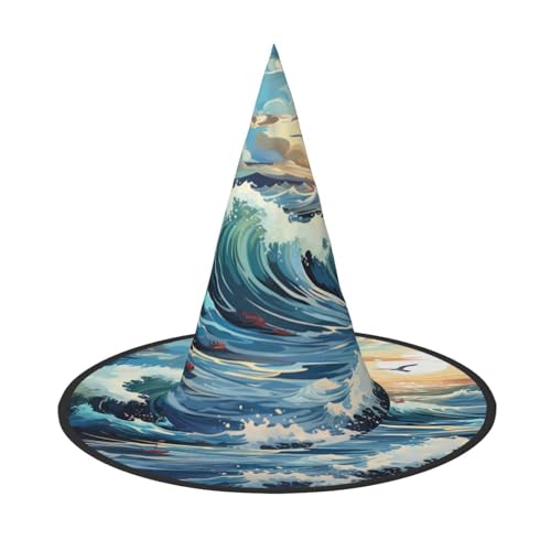 Wave Segelboot Möwe Halloween Hexenhut für Erwachsene Partyhut Maskerade Karneval Cosplay Spitze Horn Dekoration Cap Wave Segelboot Möwe Halloween Hexenhut für Erwachsene Partyhut Maskerade Karneval Cosplay Spitze Horn Dekoration Cap von SamLng