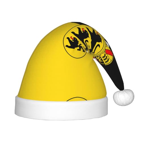 Weihnachtsmütze mit Flagge von Baden-Württemberg, klassische Weihnachtsmann- und Neujahrsparty-Kopfbedeckung, perfekt für Feiertage, Halloween Weihnachtsmütze mit Flagge von Baden-Württemberg, klassische Weihnachtsmann- und Neujahrsparty-Kopfbedeckung, perfekt für Feiertage, Halloween von SamLng