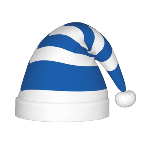 Weihnachtsmütze mit griechischer Flagge, klassische Weihnachtsmann- und Neujahrsparty-Kopfbedeckung, perfekt für Feiertage, Halloween Weihnachtsmütze mit griechischer Flagge, klassische Weihnachtsmann- und Neujahrsparty-Kopfbedeckung, perfekt für Feiertage, Halloween von SamLng
