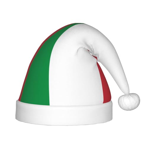 Weihnachtsmütze mit italienischer Flagge, klassische Weihnachtsmann- und Neujahrsparty-Kopfbedeckung, perfekt für Feiertage, Halloween Weihnachtsmütze mit italienischer Flagge, klassische Weihnachtsmann- und Neujahrsparty-Kopfbedeckung, perfekt für Feiertage, Halloween von SamLng