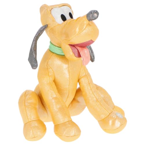 Plüschtier zum 100-jährigen Jubiläum von Disney PLUTO der Hund von Mickey Mouse Glitter mit Sound Bellen und Geräuschen - Höhe 30 cm von Sambro