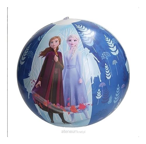 Sambro DFR2-3861 Wasserball, ca. 42 cm, Disney Frozen II Motiv mit Anna und ELSA, für Kinder ab 2 Jahren, mit Sicherheitsventil, ideal für Pool, Strand und Schwimmbad von Sambro