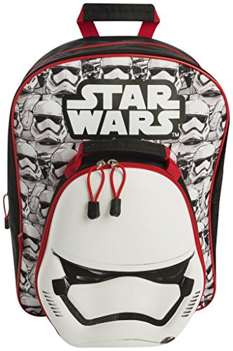 Star Wars stw7–8345–2 Stormtrooper Rucksack mit Abnehmbarer Lunch Bag, Mehrfarbig von Sambro