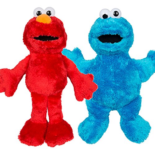 Offizielle Sesame Street Große Elmo und Krümel Monster Soft Plüschtiere 38cm von HiCollections