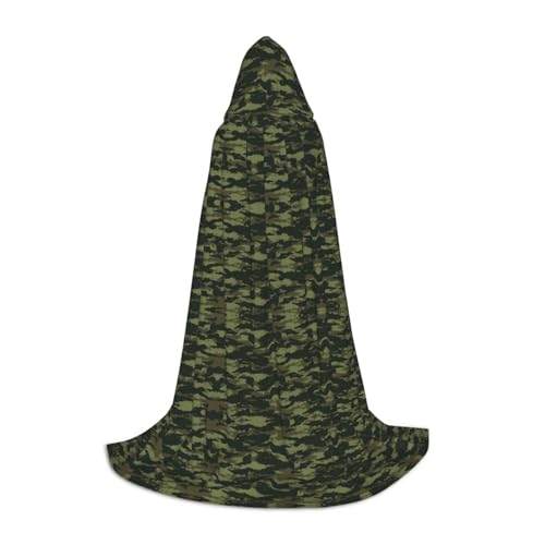 Samlng Camouflage-Kapuzenumhang – ideal für Jedi-, Zauberer- und Magier-Mottopartys, Maskeraden, Halloween, Ostern, Karneval von Samlng