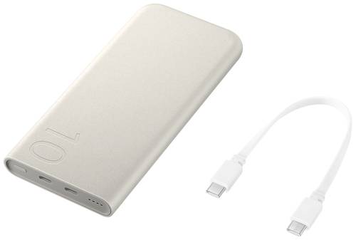 Samsung Battery Pack Powerbank 10000 mAh Power Delivery 3.0, Fast Charge USB-C® Beige Statusanzeige von Samsung