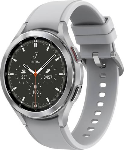 Samsung Galaxy Watch4 Classic LTE Smartwatch 46mm Uni Silber/Weiß von Samsung