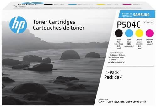 Samsung HP Toner CLT-P504C Original Kombi-Pack Schwarz, Cyan, Magenta, Gelb 2500 Seiten SU400A von HP