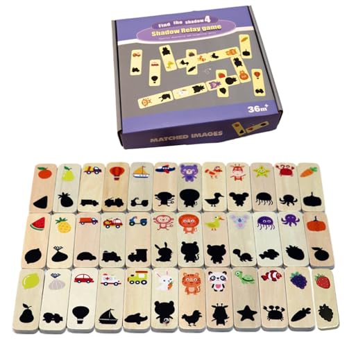 Block -Match -Spiele, Block Matching Game - Interaktiver Bildungsschatten -Schatten -Match -Lernspielzeug - Hirnteaser -Puzzlespiel, Formpaarungsblock für, Mädchen, Kinder zu Hause von Samuliy