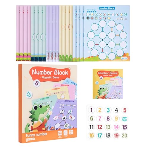 Kindergartenmathematikspielzeug, magnetische Mathematikspiele | Math Aids Accessoires Supplies für Klassenzimmer | Homeschool Science Lernaktivitäten für Kinder, Kinder, Mädchen, von Samuliy