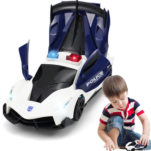 Samuliy Auto-Transformationsspielzeug,Kinder-Transformationsauto,Lernautomodell - Deformations-Kinderautomodell, Spielzeug für ab 3 Jahren, um 360° drehbare Driftfahrzeuge von Samuliy