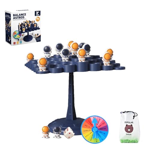 Samuliy Balanced Tree | Astronautenförmiger stapelbarer Baum Balancing-Spielzeug | Balance-Brettspiel für 2 Spieler für Familientreffen, Weihnachten, Halloween von Samuliy