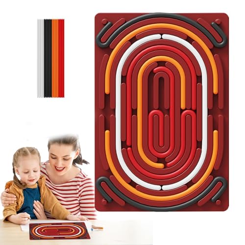 Samuliy Beruhigen Sie Sich, Fidget Toy, Sensory Activity Board | Kinder-Ruhebrett - Tragbares sensorisches Zappelspielzeug, Silikon zur Beruhigung, Zappelbrettspielzeug für Reisen, Mädchen und von Samuliy