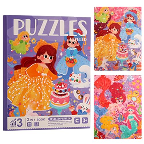 Samuliy Buch mit magnetischen Puzzles für Kinder, magnetische Puzzles für Kleinkinder | Magnetisches Puzzle-Buchspielzeug für - Lustige Lern- und Reiserätsel für, Mädchen und Kinder im Vorschulalter von Samuliy