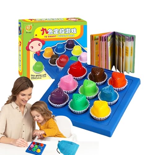 Samuliy Farbabstimmungs-Brettspiel, Farbsortier-Puzzle,Gehirntraining, sensorisches Tischspiel für frühes Lernen für Kinder - Vorschul-Sortieraktivität für Homeschool, Familienabend, Schulunterricht von Samuliy