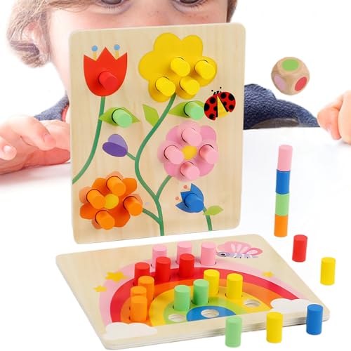 Samuliy Farbensortierspielzeug Für Kleinkinder | Farben Erkennen Entwicklungsspiel - Motorik Holzspielzeug Für Kinder Ab 3 Jahre Vorschulalter Lernaktivität Samuliy Farbensortierspielzeug Für Kleinkinder | Farben Erkennen Entwicklungsspiel - Motorik Holzspielzeug Für Kinder Ab 3 Jahre Vorschulalter Lernaktivität von Samuliy
