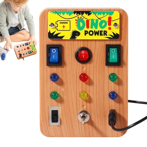 Samuliy LED-Sensortafel, Lichtsensortafel,Sensorisches Holzbrett | Vorschul-Lernaktivitäten für Kinder im Alter von 3 bis 6 Jahren, Feinmotorikspielzeug, Lernspielzeug von Samuliy