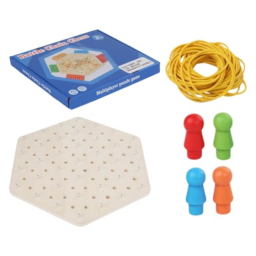 Samuliy Lernbrettspiel, Kettendreieck-Schachspiel | Mehrzweck-Puzzle-Brettspiele Strategie-Brettspiele | Innovative interaktive Brettspiele, Tischspiele für den Heimkindergarten von Samuliy