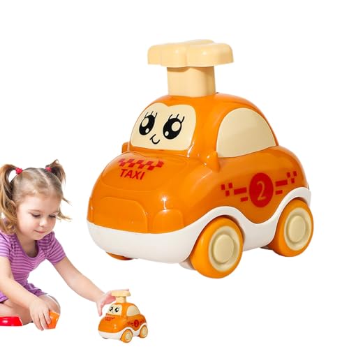 Samuliy Press and Go Car Toys,Reibungsbetriebenes Spielzeugauto | Cartoon-Spielzeugfahrzeuge für Kinder | Reibungsbetriebene Fahrzeuge, tragbares Spielzeugauto für Feinmotorik und praktische von Samuliy