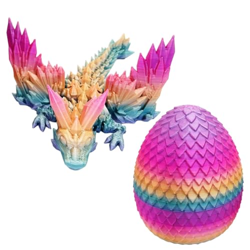 Samuliy Rainbow Surprise Egg | Crystal Dragon Toys Printed Gift Toy - Articulated Dragon Home Decor Creative Fidget Toy to Relieve Stress for Birthday von Samuliy