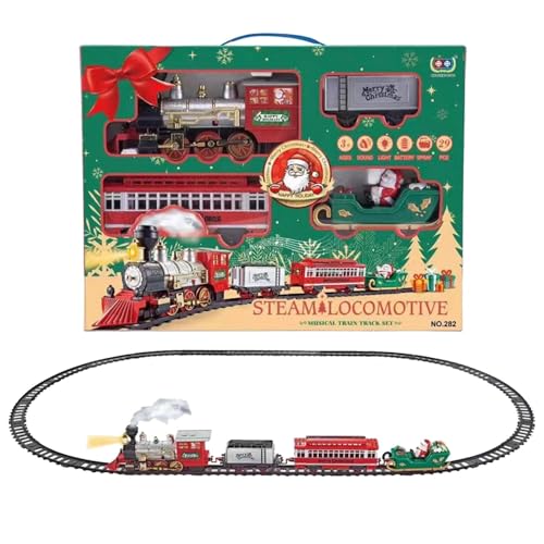 Samuliy Spielzeuglokomotive, Eisenbahnspielzeug für | Spielzeuglokomotive für mit Frontlicht - Weihnachtsdekorations-Zugmodell für aufregende Spielzeit im Schlafzimmer, Klassenzimmer von Samuliy