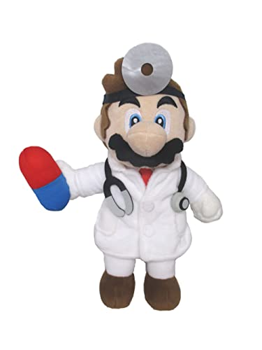 San-Ei Nintendo Doctor Mario Plüsch 24 cm, Mehrfarbig von Sanei