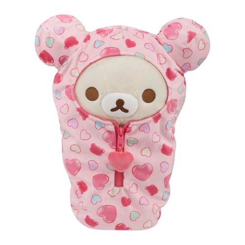 San-X Original Rilakkuma Herzen-Schlafsack, Plüsch, 38,1 cm, Korilakkuma San-X Original Rilakkuma Herzen-Schlafsack, Plüsch, 38,1 cm, Korilakkuma von San-X