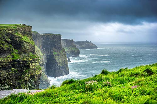 Puzzle 1000 Teile Landschaft CliffsofMoher Irland 1000 Teile Panorama-Puzzle Die Cliffs of Moher Klassisches Papppuzzle Bunt Das Puzzle 70x50CM von SanZez