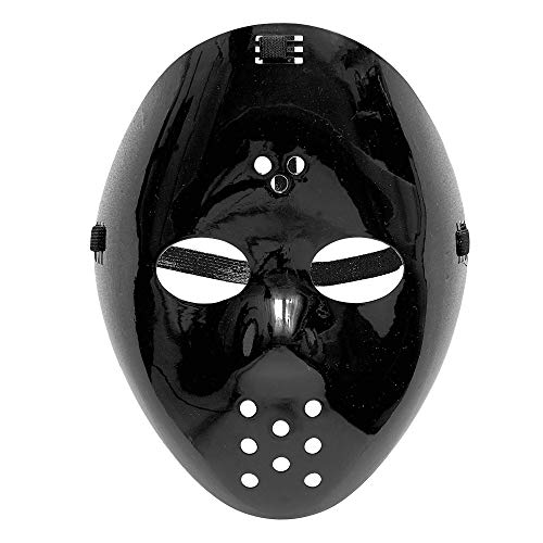 Widmann 91703 - Hockey Maske, Schwarz, Psycho, Halloween, Karneval, Mottoparty von W WIDMANN MILANO Party Fashion