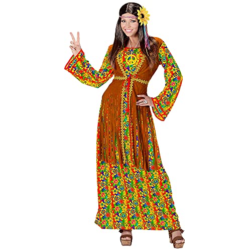 WIDMANN MILANO PARTY FASHION - Kostüm Hippie Woman, Kleid, Flower Power, Faschingskostüme von W WIDMANN MILANO Party Fashion